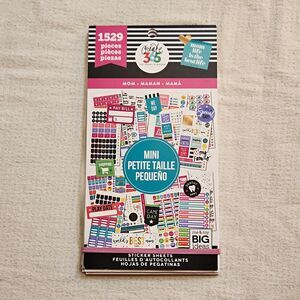 New The Happy Planner Mini Mom Sticker Value Pack 1529 Pcs Create 365